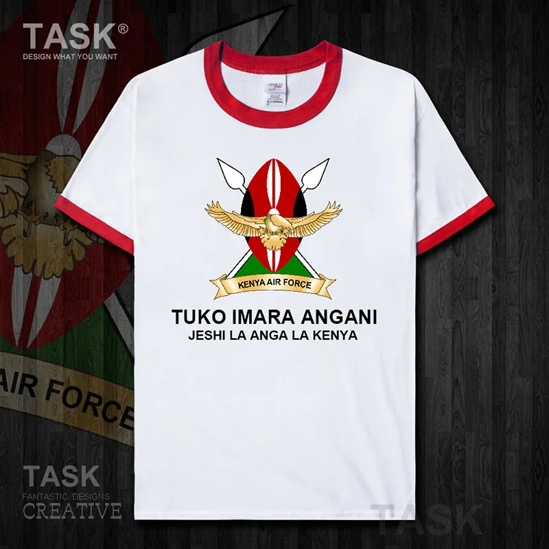 Air Force Republic of Kenya Kenyan KEN cotton Short sleeve t-shirt new Tops t shirt country summer   Tactical  01