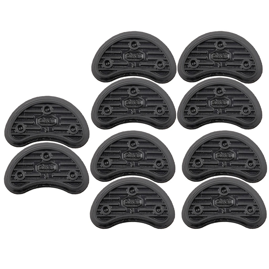 5Pairs DIY Rubber Glue On Soles Taps Pads For Shoes Repair Replacement 31*16*2mm