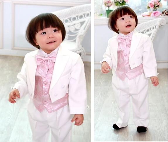 

Top selling/Free shipping/custom cheap new style white Kid Tuxedos Boy's Suits Special Occasion Clothes Boys' Attire