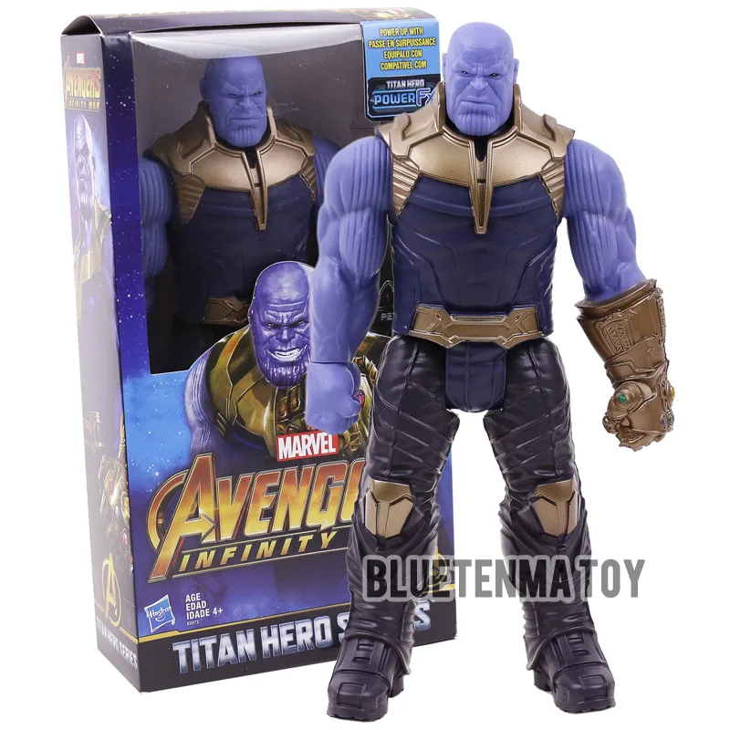 Marvel Titan Hero Avengers Infinity War Thanos Iron Spider Captain America Black Panther Hulk Hulkbuster Action Figure Toy