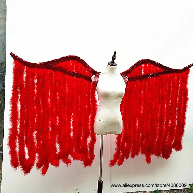 large size red angel wings sexy adult's cosplay costume accessories creative big shooting props