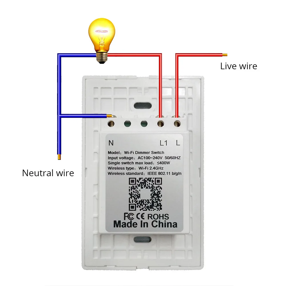 Zemismart-interruptor inteligente com regulador de temporizador, modelo eua, interruptor touch, funciona com alexa, google home e suporte para automação residencial
