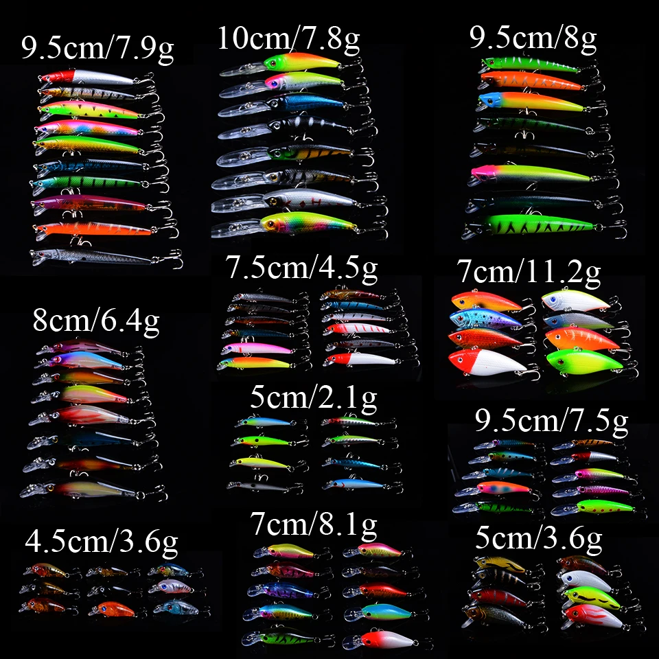 lifelike-pesca-minnow-fishing-lure-mixed-11-models-hard-baits-of-98-colors-fishing-lure-wobblers-fishing-tackle-with-3d-eyes