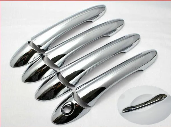 FUNDUOO For Hyundai Sonata / i45  2011 2012 2013 2014  High Quality Chrome Car Door Handle Cover Trim Sticker Car Accessories