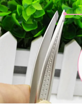High Quality Eyebrow Tweezer Facial Makeup Tools Slant Tip Hair Remover False Eyelashes For Face Nose Beauty Tool Eyebrow Sale