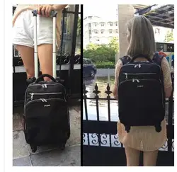 Women Trolley Backpack 20 Inch Travel Trolley Luggage backpack bag luggage suitcase for women  Wheeled Backpacks Carry-on Bags