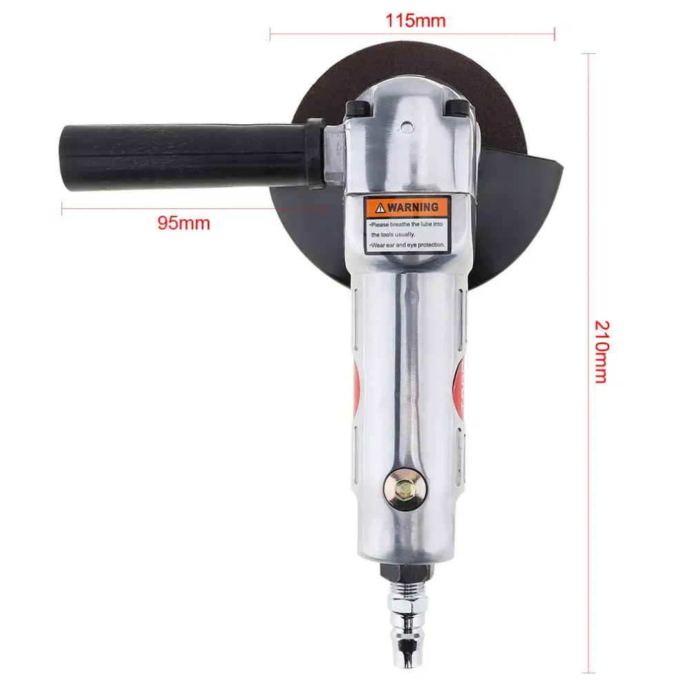 4 Inch High-speed Pneumatic Angle Grinder with Disc Polished Piece and PVC Handle for Machine Polished / Cutting Tools