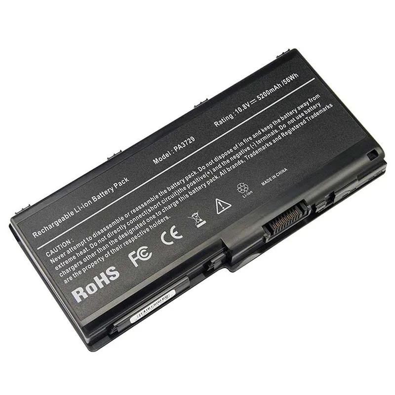 PA3729U-1BRS PA3730U-1BRS PA3729U-1BAS 5200mAh 10.8V Laptop Battery For Toshiba Qosmio X500 X505 P500 P505 P505D G65 G60