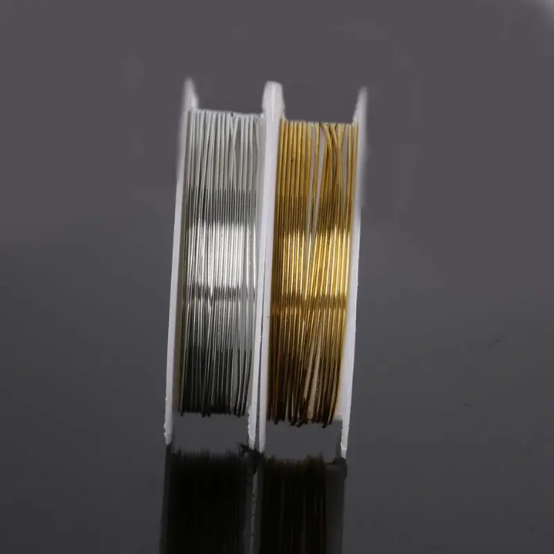 0.3/0.4/0.5/0.6/0.8mm 3m/roll Brass Wire Jewelry Findings For Jewelry Making DIY Copper Wire Silver Golden Plated Beading Wire