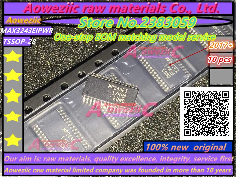 Aoweziic  2017+  100% new  original  MAX3243EIPWR  MP243EI  TSSOP28 Interface transceiver IC chip