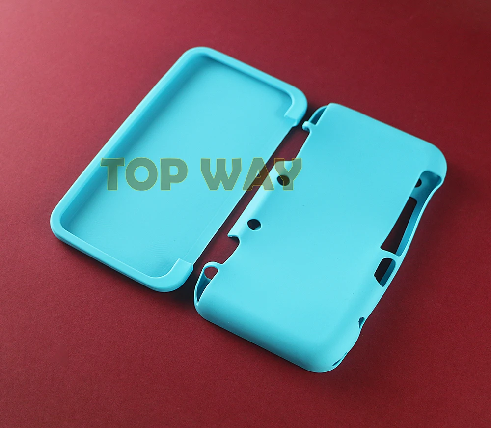 Funda protectora de silicona suave para Nintendo, carcasa inferior y superior para controlador 2DS XL/LL, novedad, 2DSXL, 2DSLL, 1 unidad