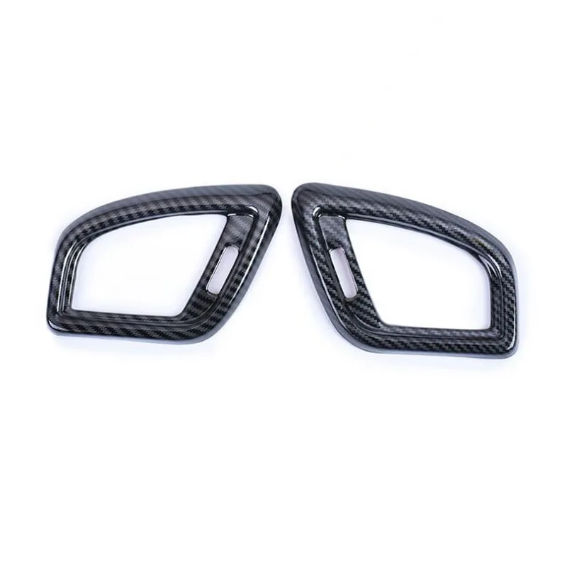Tonlinker Interior Mouldings Cover Stickers for Nissan Murano 2015-19 Car Styling 1/3 PCS ABS Carbon fiber style Cover Stickers