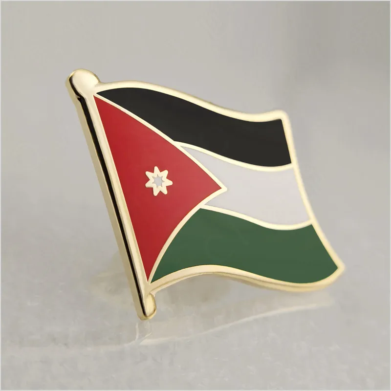 Soft Enamel Jordan Flag Lapel Pins