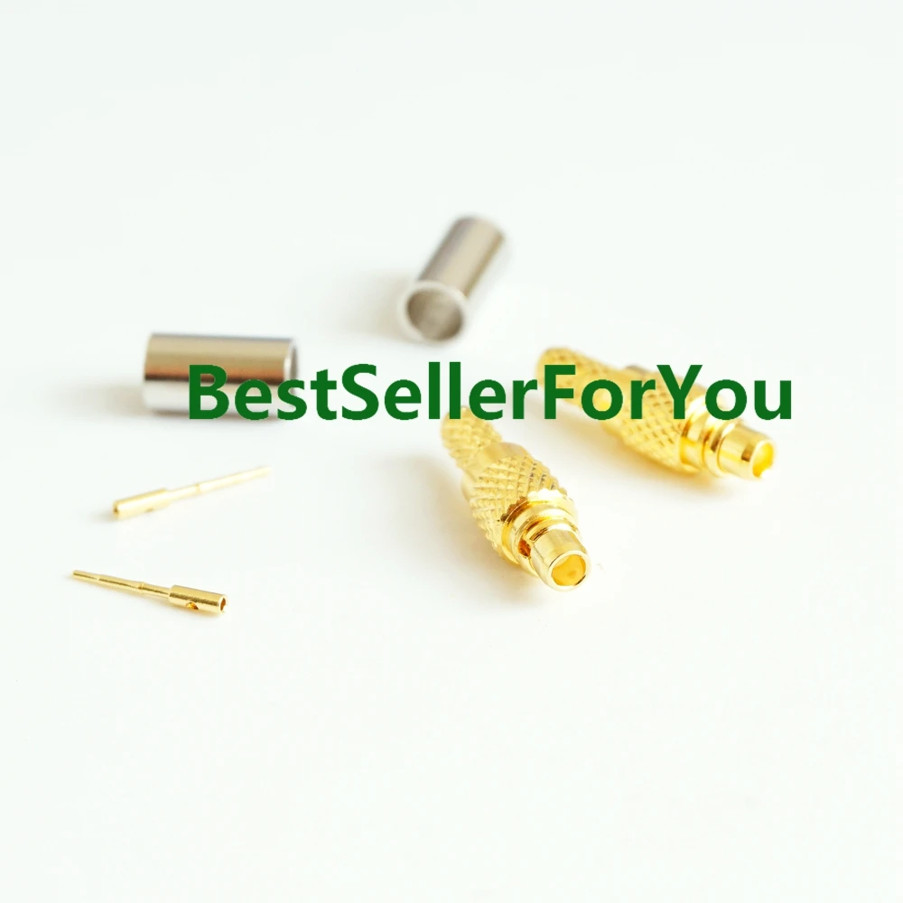 10Pcs MMCX male Plug Crimp straight RF Connector for RG316 RG179 RG174 Cable C image 4