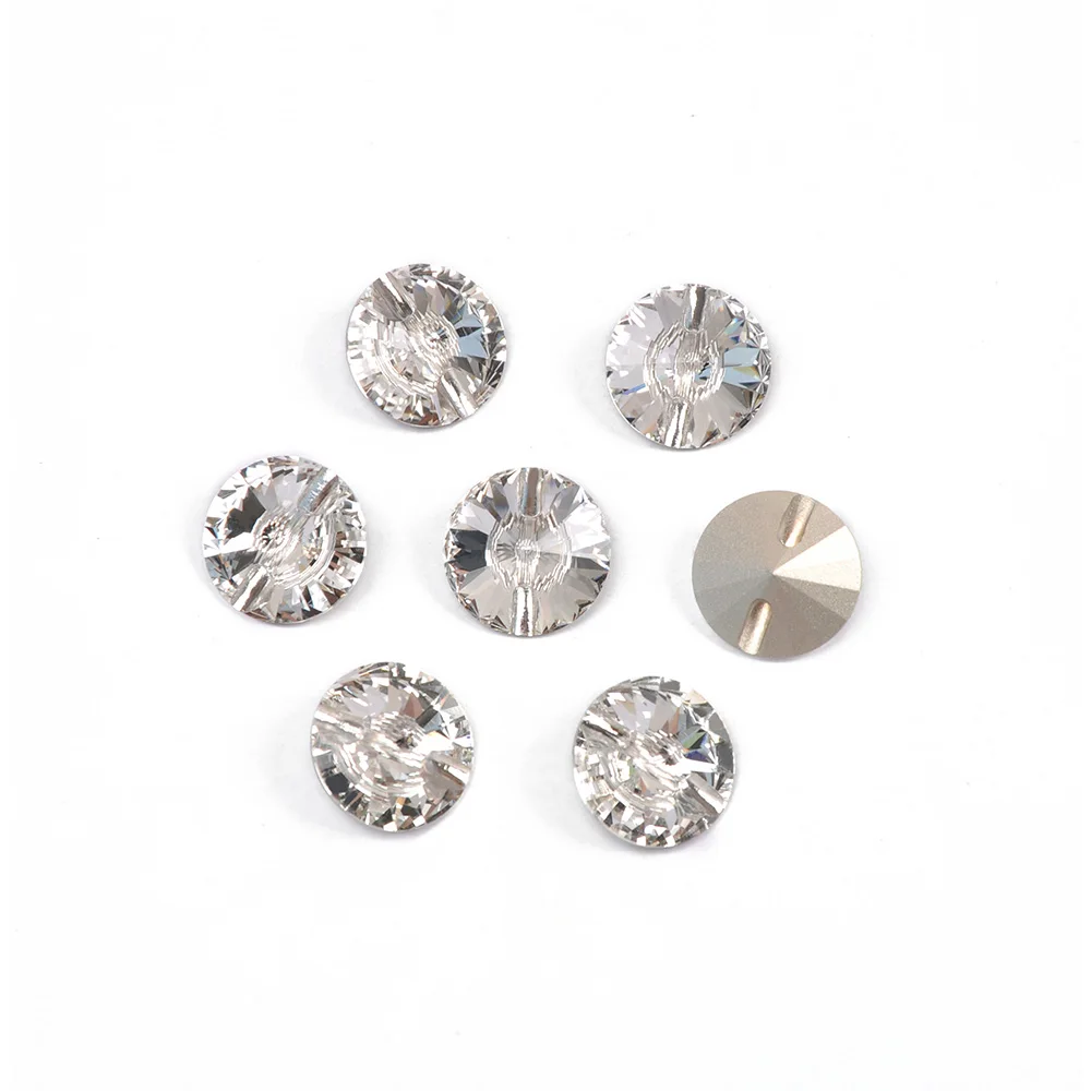 Kristallklare Formknöpfe zum Aufnähen, DIY Strass-Druckknöpfe für Schmuck, Kleidung, Sofa, Kostüm – Detail 8