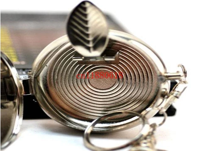 100pcs/lot Free Shipping Pocket Stainless Steel Portable Round Cigarette Ashtray With Keychain ,Mini Cigarette Ashtray