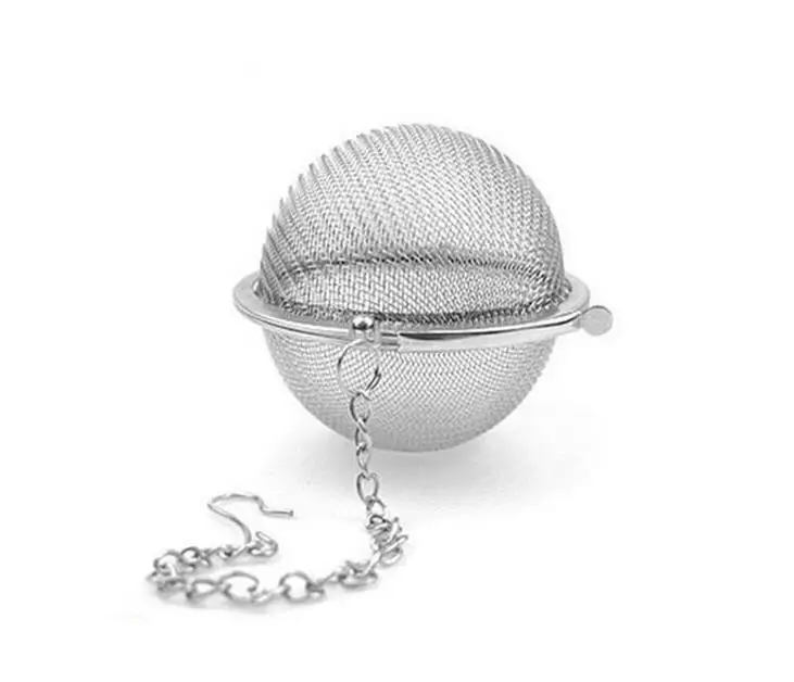 

1000pcs/lot 4.5cm/5.5cm/7cm Stainless Steel Sphere Spice Tea Ball Strainer Mesh Infuser tea strainer Filter infusor