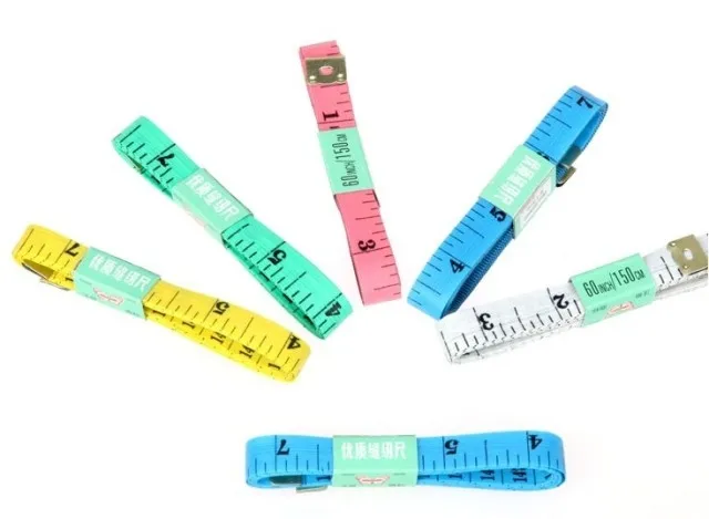 60 inch 150cm Practical Body Measuring Ruler Sewing Tailor Tape Measure Soft Flat promotional measure tape  50pcs/lot