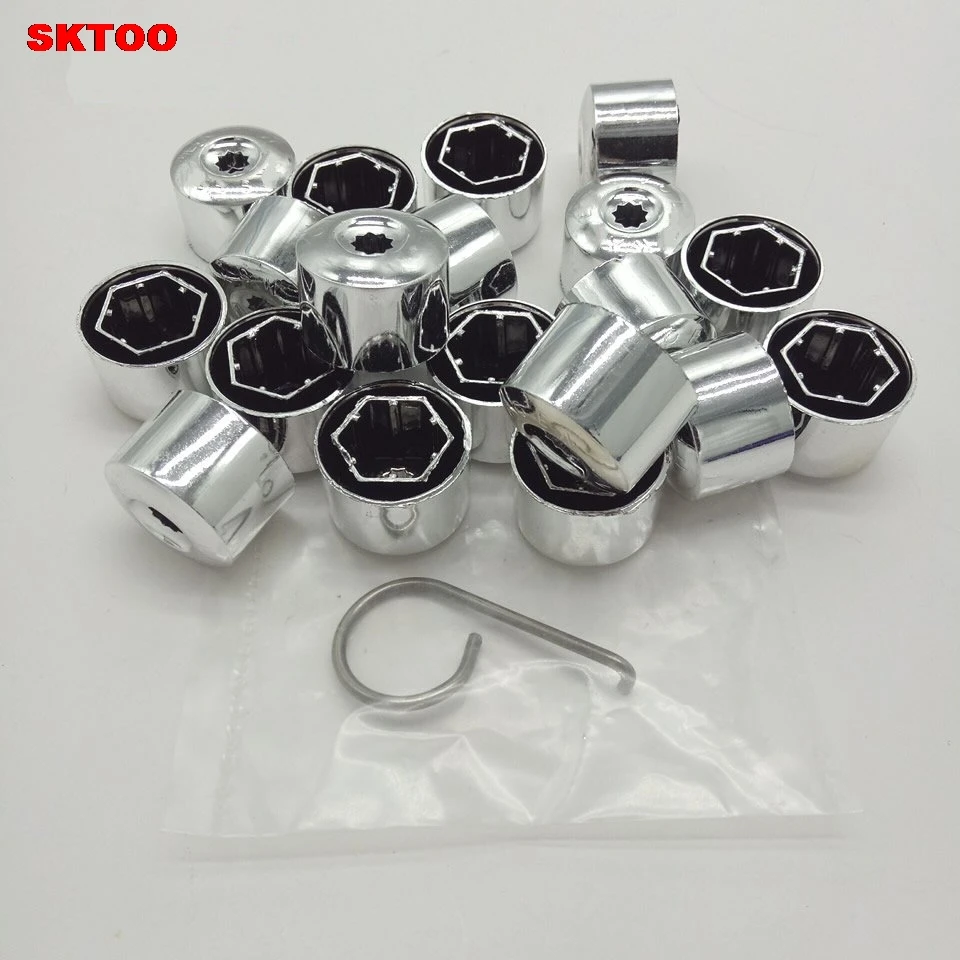 20pcs Car Wheel Bolt Caps Tyre Screws Cover For Volkswagen VW POLO Tiguan Passat B5 B6 B7 Golf 4 5 6 7 MK6 Jetta MK5 Bora Touran