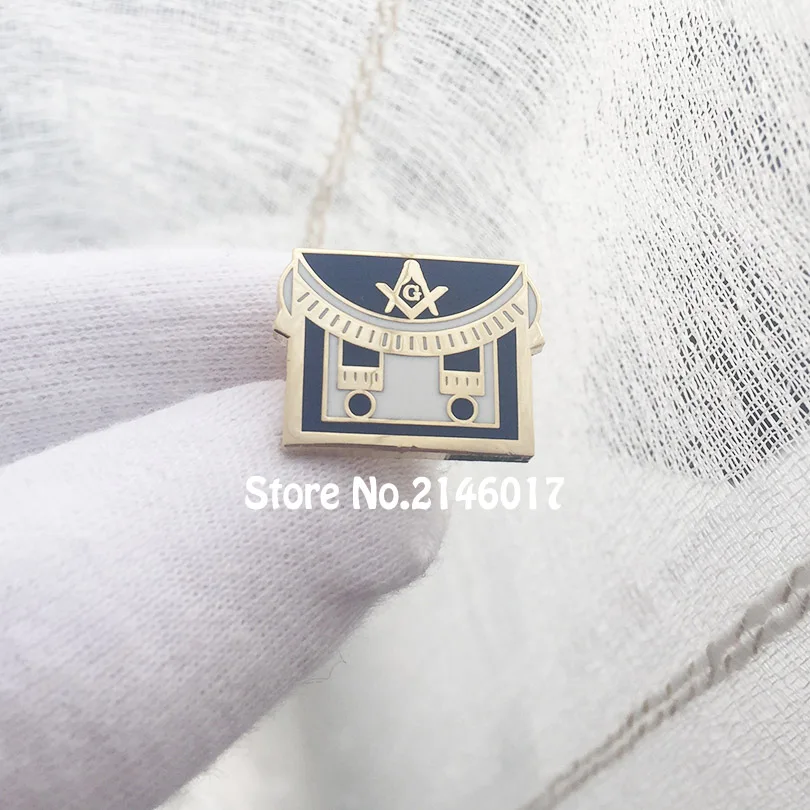 

50pcs Custom Making Pin Badge Masonic Apron Mason Freemason Square and Compass Lapel Pins Enamel Brooch Free Masons Metal Craft