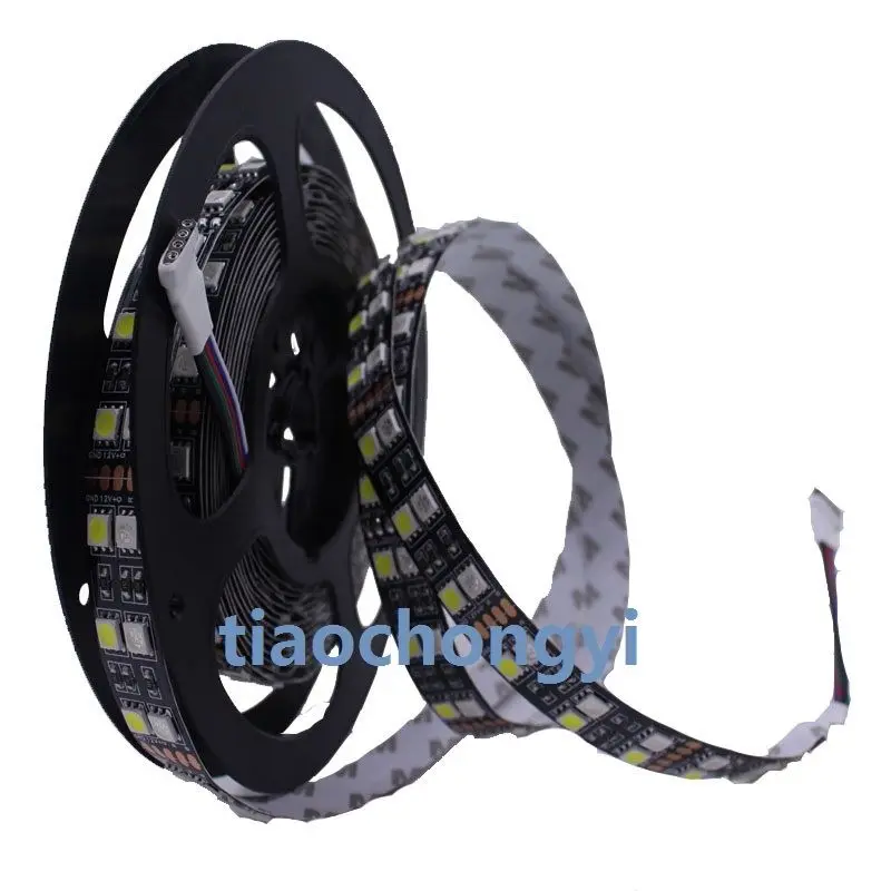 12V 5M RGBW 5050 600LED Double Row LED strip+2.4G controller+ 10A power Adapter