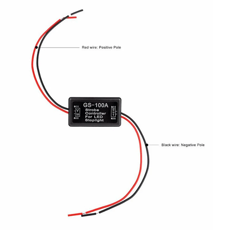 New DC 12V GS-100A Flash Strobe Controller Flasher Module for Car LED Brake Stop Light Lamp