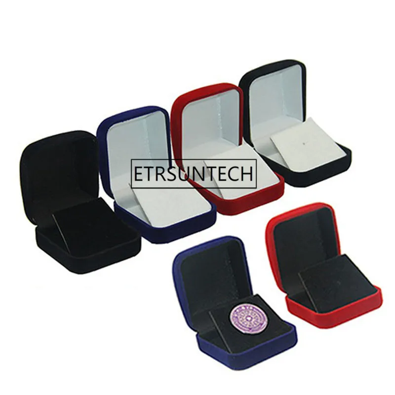 

100pcs Jewelry Box Brooches/Badge/Commemorative Coins/Medal Storage Boxes Packaging Display Collective Holder Gift Boxes