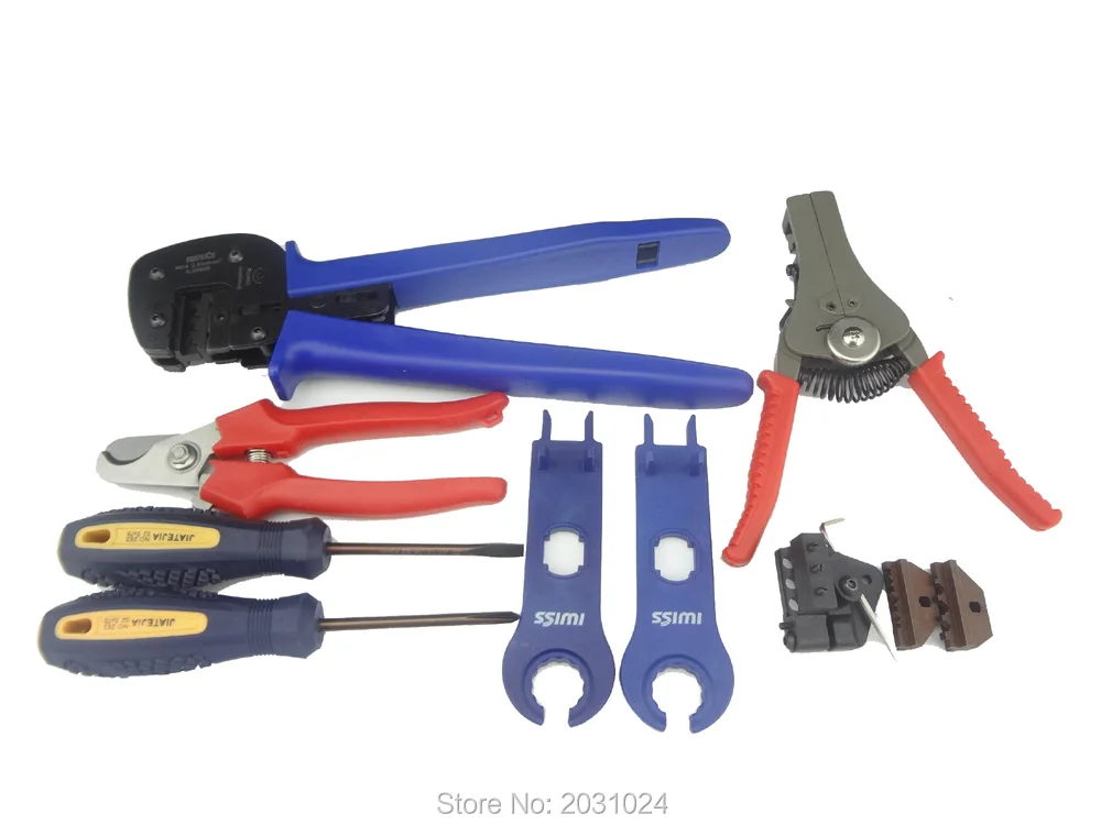 Kit of Solar PV Crimper for MC3 MC4 Connector, Crimping Connector, CRIMPING TOOL