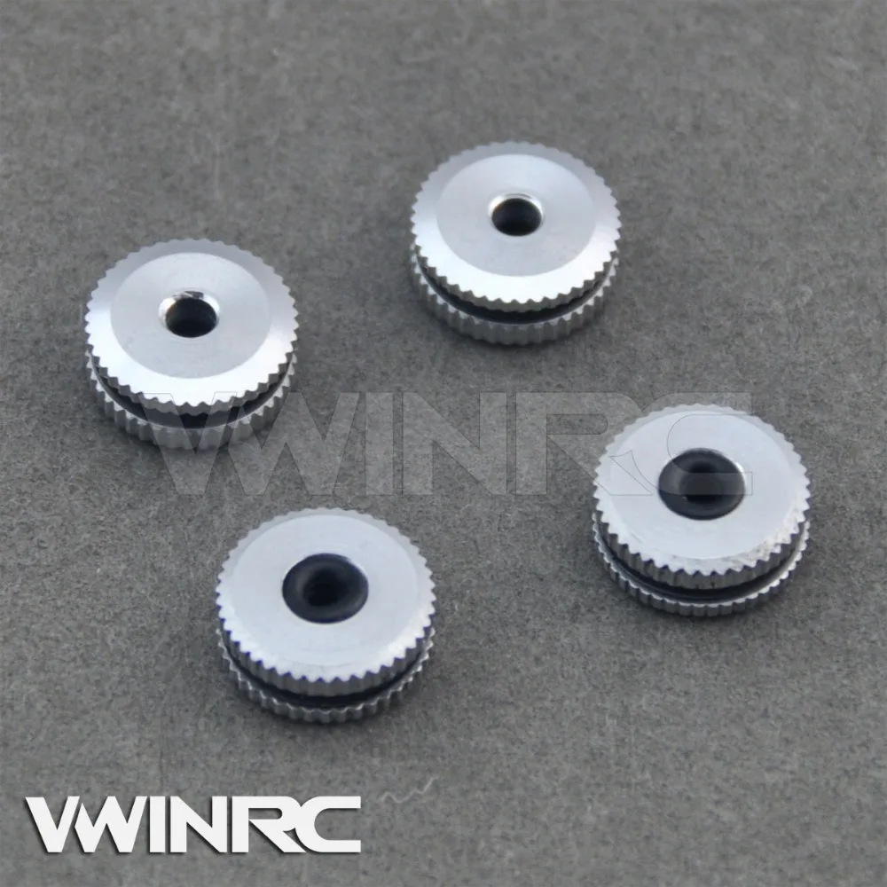 4pcs Rc Upgrade Parts VWINRC Metal Canopy Nut For Align Trex 450 Rc Helicopter 6CH 2.4G remote radio control heli toys U106x2