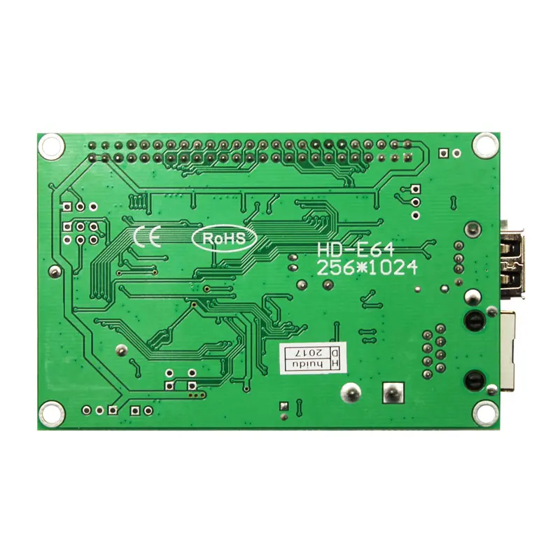 Huidu HD-E64 Ethernet ports led-bildschirm controller karte unterstützt single & Dual farbe Display modul führte Asynchrone Steuer Karte