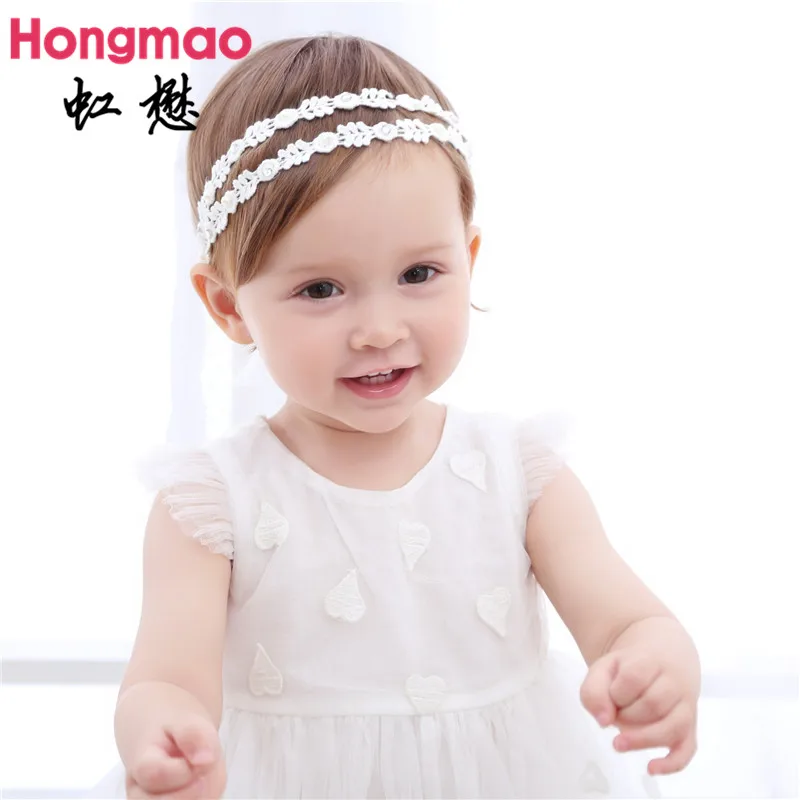 

10PCS Wholesale Children's hair accessories baby double Babysbreath headband princess elastic hair band photo props head band