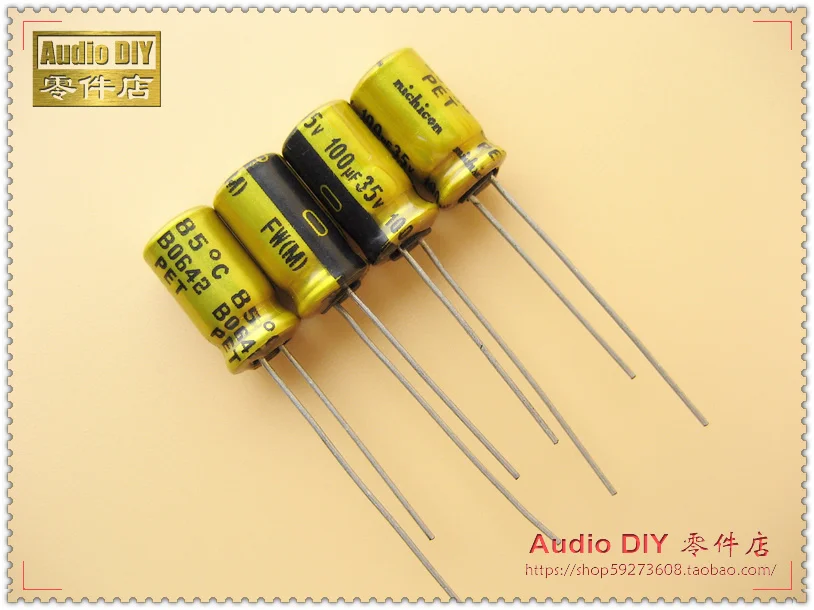 2020 hot sale 30PCS/50PCS Nichicon FW series 100uF/35V audio electrolytic capacitors free shipping