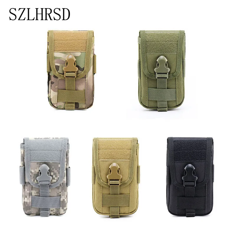 Military Travel Sports Bag Mini Pouch Army Molle Pocket Utility Belt Pouch Mess Bag Caterpillar Cat S61 S48c S41 SS60 S31 S50