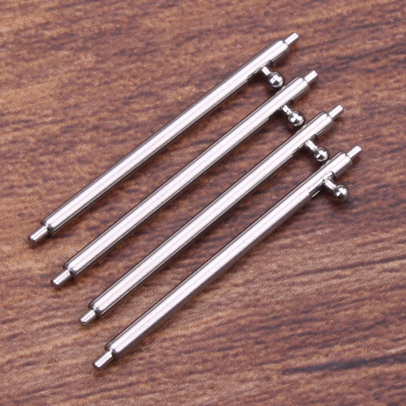 HENGRC Stainless Steel Quick Release Spring Bar 4pcs Silver Metal Watchband Repair Tool 16mm-24mm Strap Link Pin Accessories