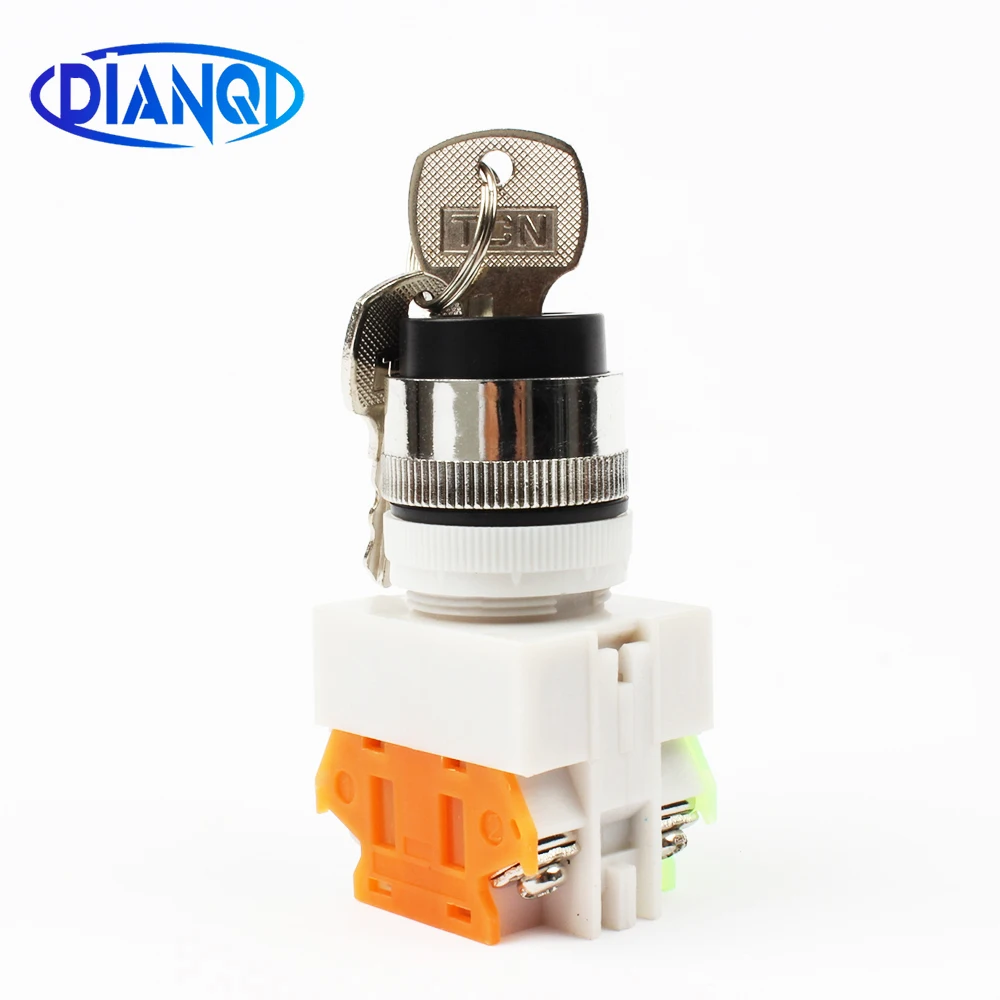 lay7 lay37 11y3 lay7-11y/3 lay37-11y/3 Key rotary switch 3 position push button switch 1NO1NC Latching self-locking Key button