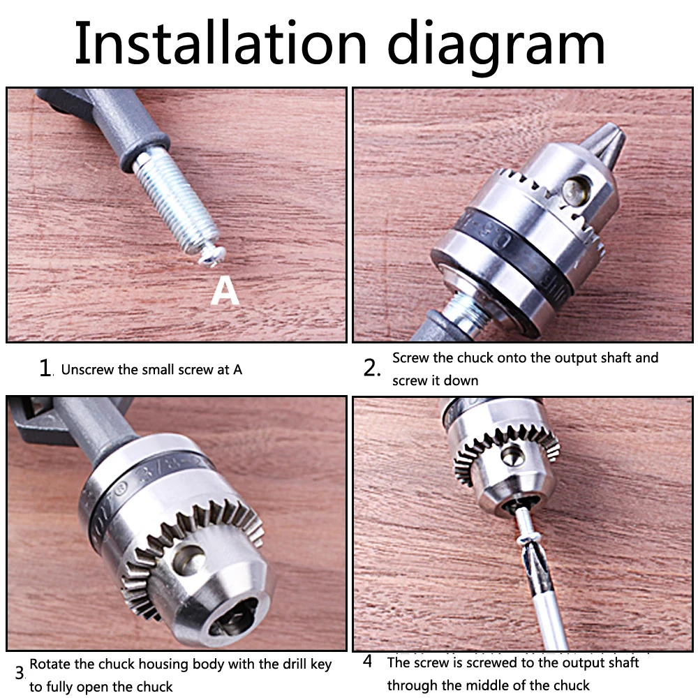 Hand Drill 1/4-Inch Mini Hand Drill with Finely Cast Steel Double Pinions Design, 3 Jaw Chucks and Grip Handle