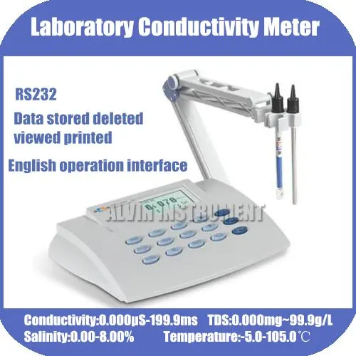 

Laboratory Bench top Conductivity TDS Salinty Temperature Meter Tester Analyzer Brand Item Free Shipping