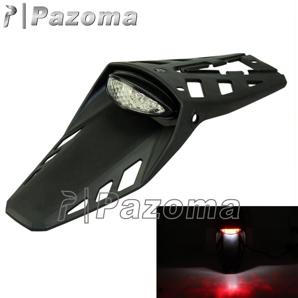 PAZOMA Rear Brake Tail light LED Fender Taillight For Motocross Dirt Bike Enduro Moto Off Road Brand New