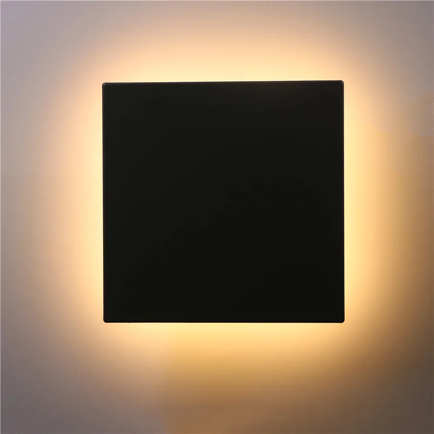 LED Outdoor Waterproof Wall Light Square LED Garden Wall Lamp Aisle Light Exterior Wall Balcony Corridor Aluminum Lighting NR21