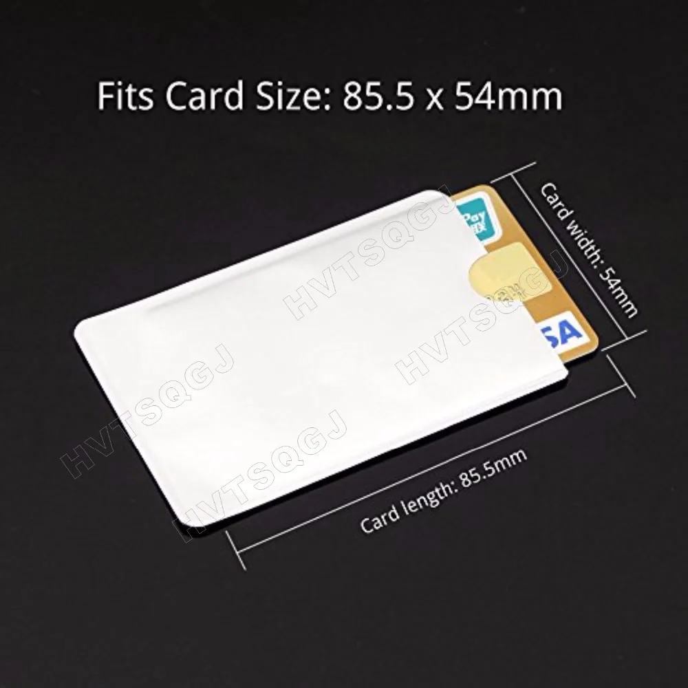 

10pcs Anti Scan RFID Blocking Sleeve for Credit Card Secure your Identity ATM Debit Contactless IC ID Card Protector Blocker