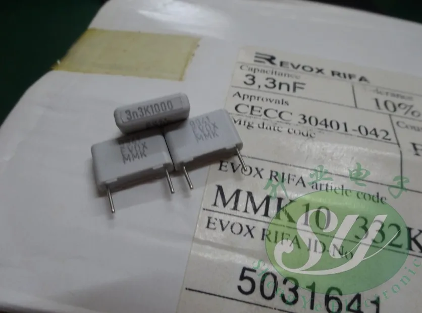 2020 hot sale 30PCS/50pcs EVOX MMK10 0.0033uf/1000v 3.3nf 3n3 3300pf 332 new film capacitor audio capacitor free shipping