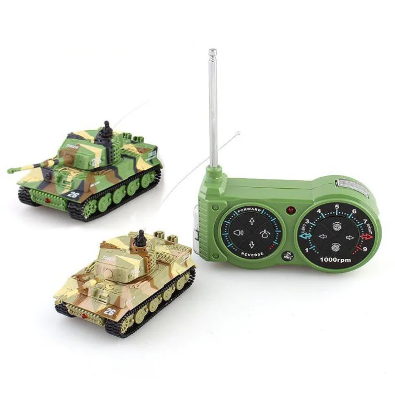 Remote Control Mini Tank 1:72 Simulation German Tiger Tank Military Model With Sound Mini Tank Remote Control Car Children\'s Toy