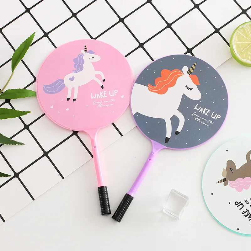 40 pcs wholesale Korean Creative Unicorn Fan Pen Ball Pen School Supplies Prizes Ballpoint Pen Canetas Kawaii Stylo Stationery