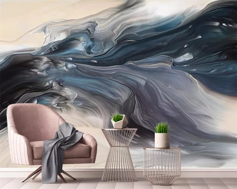 

Beibehang Wallpaper murals abstract dynamic lines texture landscape art TV background wall 3d wallpaper decoration background