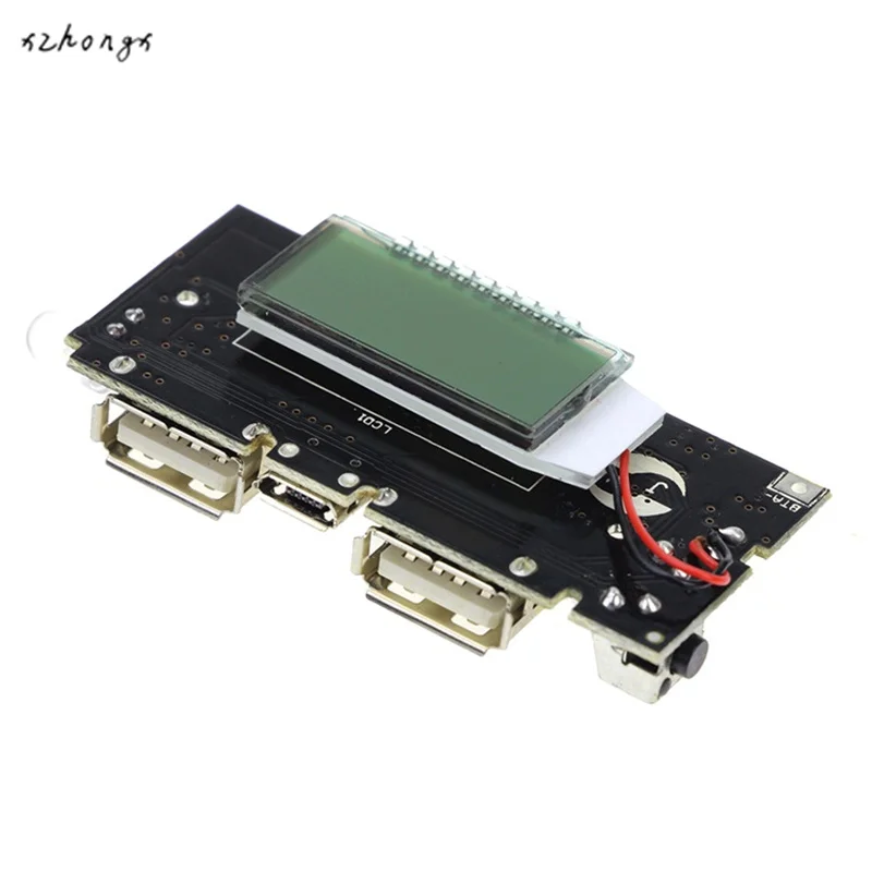 Dual USB 5V 1A 2.1A Mobile Power Bank 18650 Battery Charger PCB  Module Accessories For Phone DIY New LED LCD