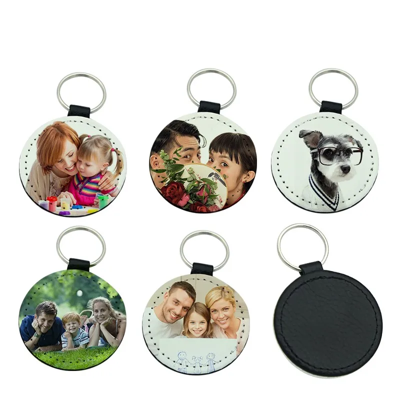 Free Shipping 50pcs/lot Blank Sublimation Leather Pendant Tags Key Chains DIY Printing Sublimation Ink Transfer paper