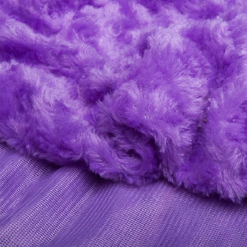 Rose Pattern Plush Material, Polyester Furry Fabric, Garment,Toy,Slipper,Dolls,Bags,Cushion DIY Fabric, Sold by Meter
