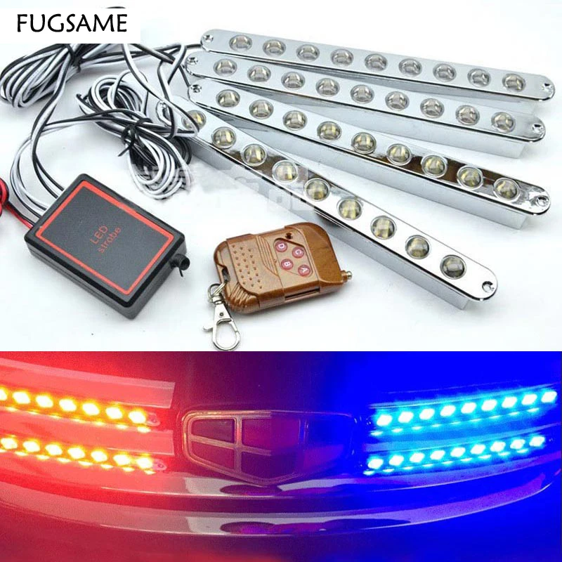 

Big Remote Control Eagle Eye Highlight Lens Spotlights Car Network Wireless Remote Strobe Driving Flashing Lights 9LED*4 36LED