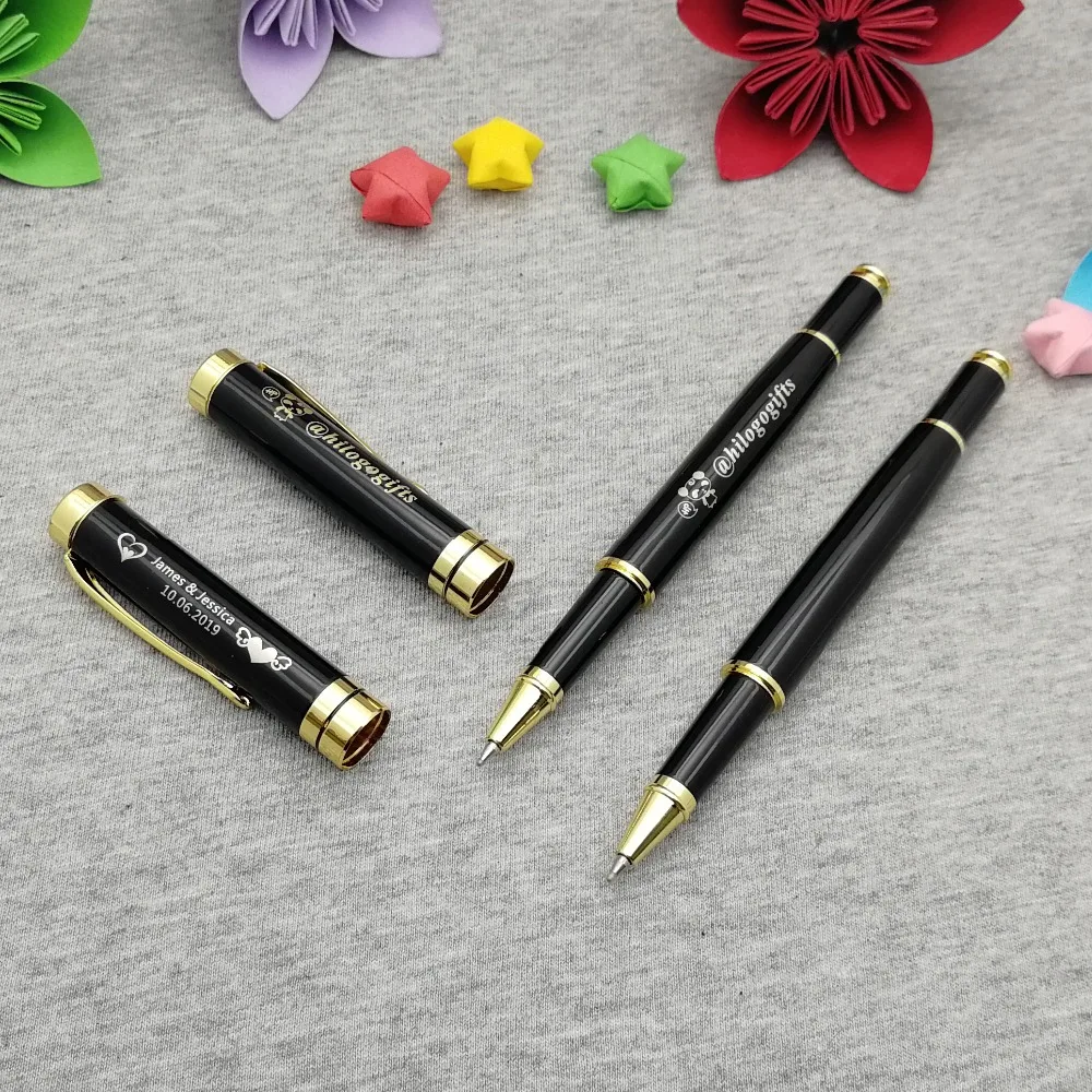 Unique boss gift High quality rollerball pen for boss custom free with boss's name special logo engraved by laser nice looking