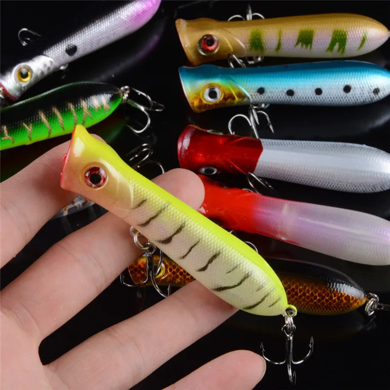 2pcs Popper Wobbler Fishing lure fit kosadaka yo zuri rod floating crankbait artificial bait peche poper pop pesca carp pike